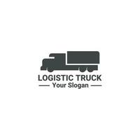 camion dal design semplice per modello vettoriale logistico
