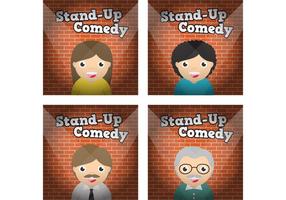 Stand Up caratteri vettoriali