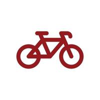 icona vettore semplice. illustrazione piatta su una bici a tema