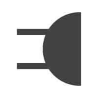 icona nera del glifo del cicalino vettore