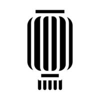 lanterna cinese icona glifo illustrazione vettoriale