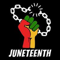 juneteenth vettore per il giorno della storia nera