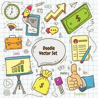 illustrazione grafica vettoriale di start up business doodle