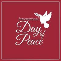 giornata Mondiale della Pace. modello vettoriale per la festa internazionale. illustrazione del festival in tutto il mondo. adatto per banner, copertina, sfondo, sfondo, poster. vettore eps 10.
