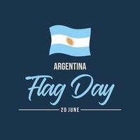 giorno della bandiera dell'argentina. modello vettoriale per la festa internazionale. illustrazione del festival in tutto il mondo. adatto per banner, copertina, sfondo, sfondo, poster. vettore eps 10.