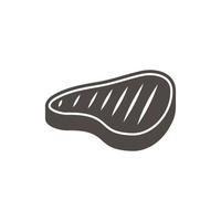 bistecca logo icona disegno vettoriale