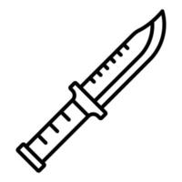 stile dell'icona del coltello dell'esercito vettore