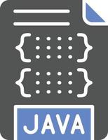 stile icona file javascript vettore