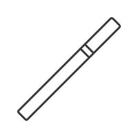 icona lineare di sigaretta. illustrazione al tratto sottile. area fumatori. simbolo di contorno. disegno di contorno isolato vettoriale