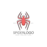 icona dell'illustrazione del design del logo della tarantola del ragno vettore