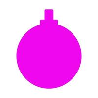 palla di Natale illustrata su sfondo bianco vettore