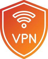 stile icona VPN vettore