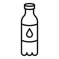 stile icona bottiglia d'acqua vettore