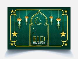 modello di banner per social media del festival islamico eid al adha mubarak vettore