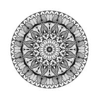 bianco e nero mandala ornamentale design sfondo floreale designeb vettore