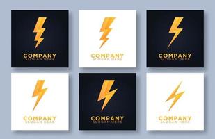 flash fulmine energia potenza logo design modello vettoriale stile lineare. logotipo di batteria elettrica ad alta velocità