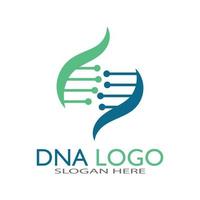 dna vector logo design template.modern medical logotype.laboratorio scienza icona simbolo.colorato farmacologia segno-vettore