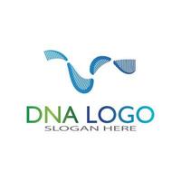 dna vector logo design template.modern medical logotype.laboratorio scienza icona simbolo.colorato farmacologia segno-vettore