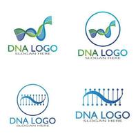 dna vector logo design template.modern medical logotype.laboratorio scienza icona simbolo.colorato farmacologia segno-vettore