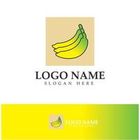vettore di disegno dell'icona del logo della frutta della banana