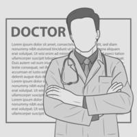illustrazione dei personaggi dei medici. vettore