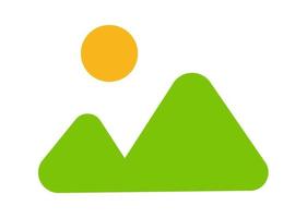 icona di forma di paesaggio di montagna di disegno vettoriale