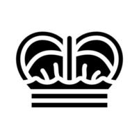 illustrazione vettoriale dell'icona del glifo del re della corona spagna