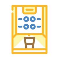 illustrazione vettoriale dell'icona del colore del distributore automatico di caffè
