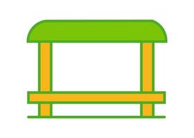 icona o simbolo della fermata dell'autobus vettore
