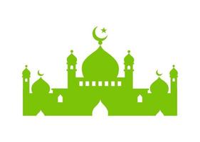 icona della moschea o design simbolo vettore