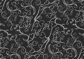 Chalk Drawn Heart Wallpaper vettoriale