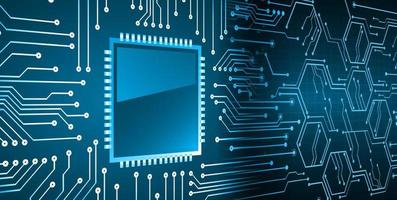 cpu cyber circuito futuro tecnologia concetto sfondo vettore