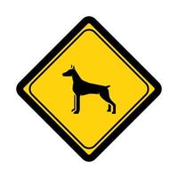 segno della zona del cane e simbolo grafico illustrazione vettoriale