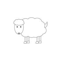 disegno dell'illustrazione dell'elemento di vettore delle pecore