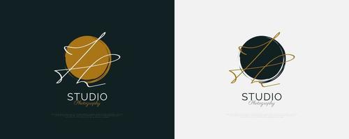 design del logo della firma iniziale jh con uno stile di scrittura elegante e minimalista. design del logo iniziale j e h per l'identità del marchio di matrimoni, moda, gioielli, boutique e business vettore
