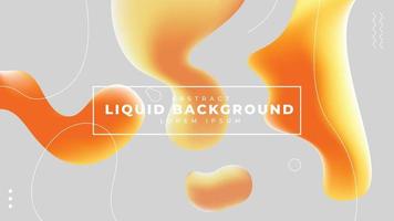 banner astratto con forme fluide. 3d liquido futuristico per modello poster da parete, pagina di destinazione, ui, ux, banner, social media. illustrazione vettoriale