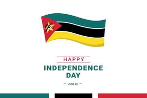giorno dell'indipendenza del Mozambico vettore
