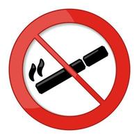 illustrazione vettoriale del segno non fumatori