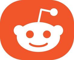 Reddit social media icona simbolo astratto disegno vettoriale illustrazione