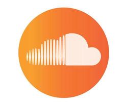 soundcloud social media icona simbolo logo design illustrazione vettoriale