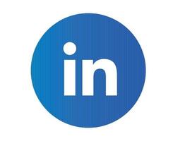 linkedin social media icona simbolo disegno astratto illustrazione vettoriale