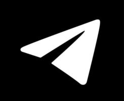 telegramma social media icona simbolo design elemento illustrazione vettoriale