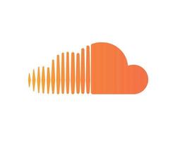 soundcloud social media logo astratto simbolo disegno vettoriale illustrazione