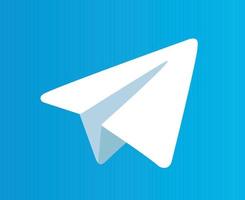 telegramma social media icona simbolo illustrazione vettoriale
