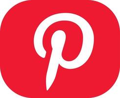 pinterest social media icona simbolo logo design illustrazione vettoriale