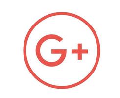 google social media icona simbolo logo illustrazione vettoriale