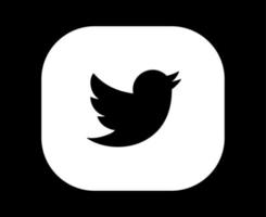 Twitter social media icona simbolo disegno astratto illustrazione vettoriale