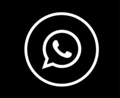 whatsapp social media icona logo astratto simbolo illustrazione vettoriale