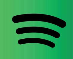 spotify social media icona simbolo astratto disegno vettoriale illustrazione