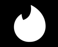 Tinder social media icona logo astratto simbolo illustrazione vettoriale